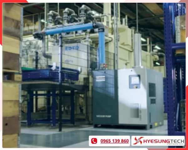 ết quả Atlas Copco nhận được sau khi sử dụng bơm chân không trục vít dầu GHS VSD