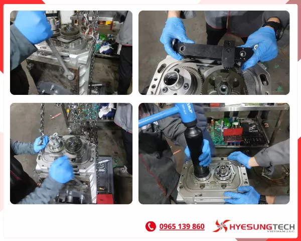 Đại tu sửa chữa bơm chân không