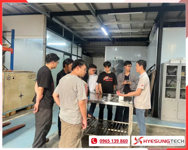 Nội dung đào tạo thực tiễn về công nghệ chân không tại Hyesungtech