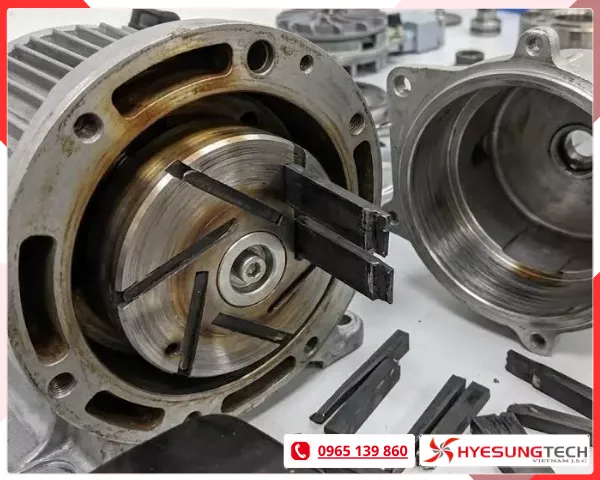 Cách khắc phục lỗi của cánh gạt bơm hút chân không gây ra