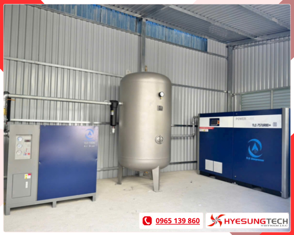 Máy nén khí trục vít hai cấp 132TURBO+ TLC Compressor