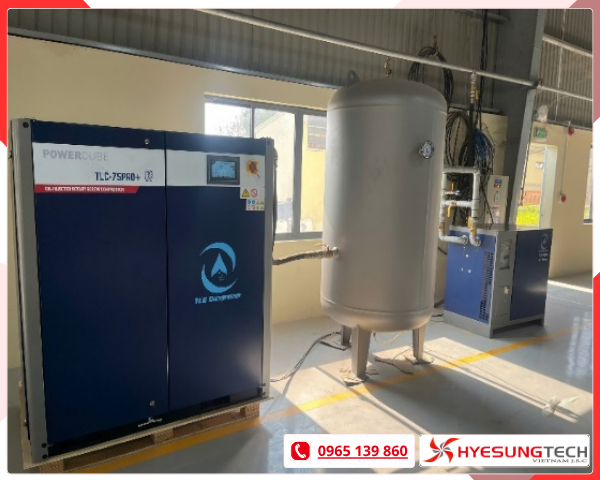 Máy nén khí trục vít hai cấp 132TURBO+ TLC Compressor