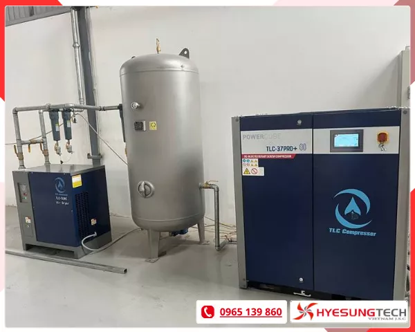 Máy nén khí trục vít hai cấp 160TURBO+ TLC Compressor