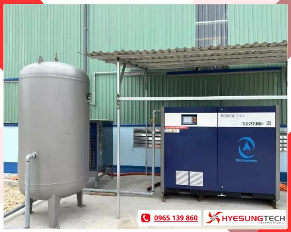 Máy nén khí trục vít hai cấp 160TURBO+ TLC Compressor