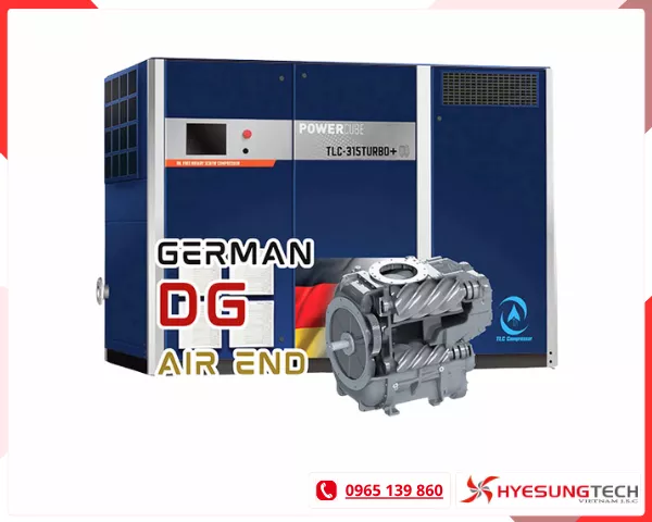 Máy nén khí trục vít hai cấp 160TURBO+ TLC Compressor