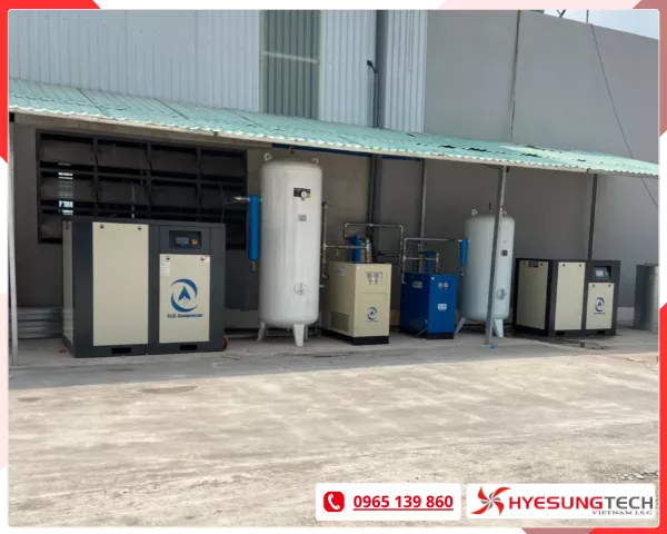 Máy nén khí trục vít một cấp nén ngâm dầu H22PRO+ TLC Compressor