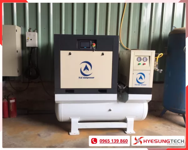 Máy nén khí trục vít một cấp nén ngâm dầu H22PRO+ TLC Compressor