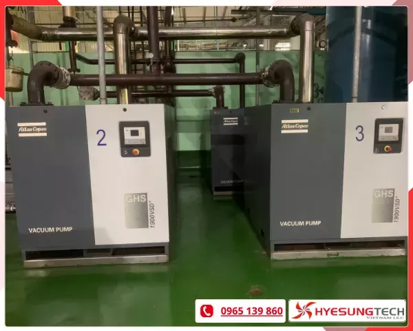 Hyesungtech cung cấp hệ thống bơm hút chân không tích hợp sẵn màn hình điều khiển