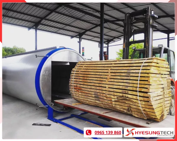 Hỗ trợ sấy gỗ chân không
