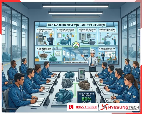 Đào tạo nhân sự về vận hành tiết kiệm điện