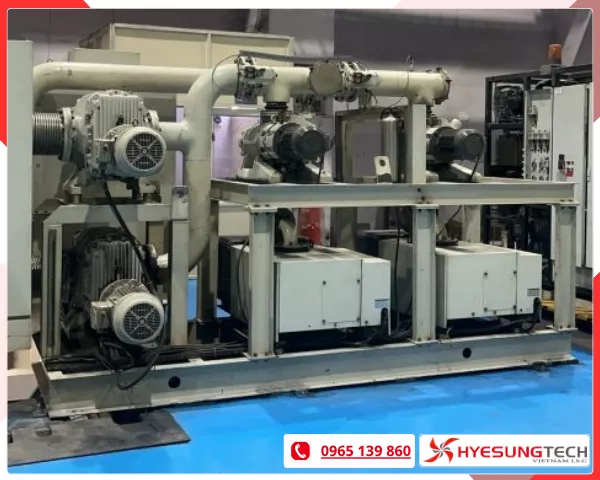 Bơm cho thuê được lắp đặt tại nhà máy