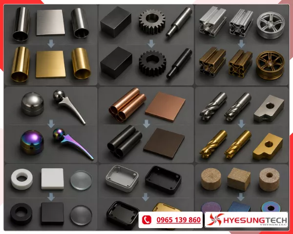 Các vật liệu mạ PVD