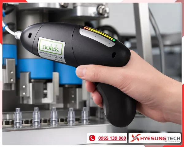 Kiểm tra dò hở Helium Sniffing