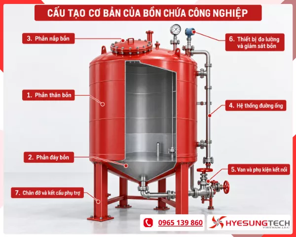 Tìm hiểu bồn chứa về cấu tạo, lợi ích và tiêu chuẩn kỹ thuật