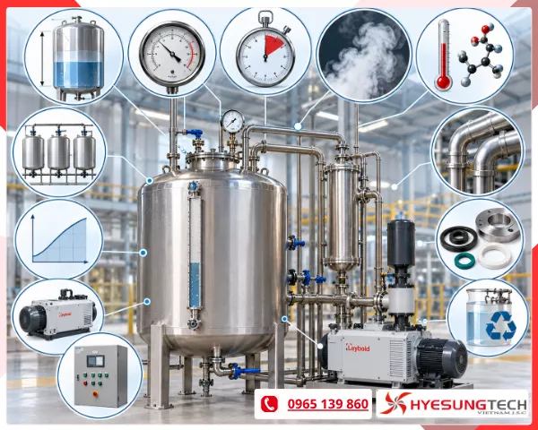 Các thông số cần xác định trước khi lựa chọn bơm chân không hút bồn DMF