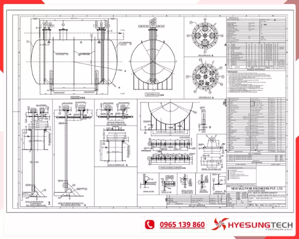 Tiêu chuẩn kỹ thuật áp dụng cho bồn chứa