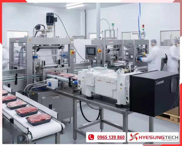 Tối ưu dây chuyền đóng gói thực phẩm sạch với Leybold DRYVAC