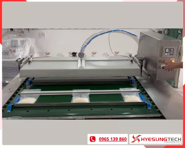Máy hút chân không băng tải liên tục sử dụng bơm R5 RD 0360 A