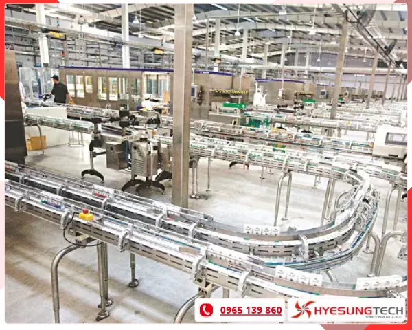 Dây chuyền chiết rót nhà máy Vinamilk