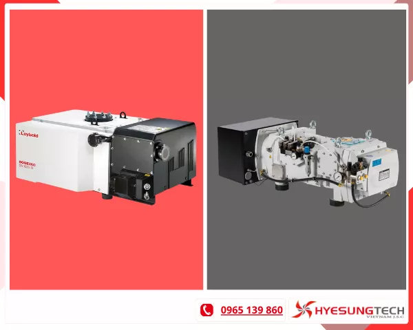 So sánh bơm chân không khô và bơm vòng dầu chi tiết