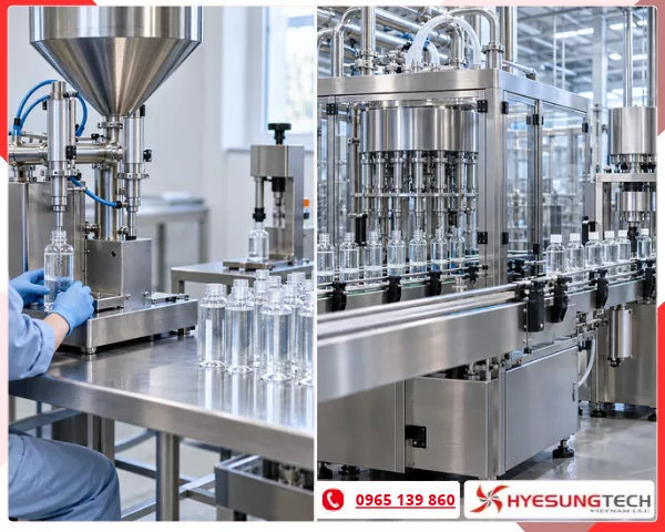 Các loại dây chuyền chiết rót​ phổ biến hiện nay
